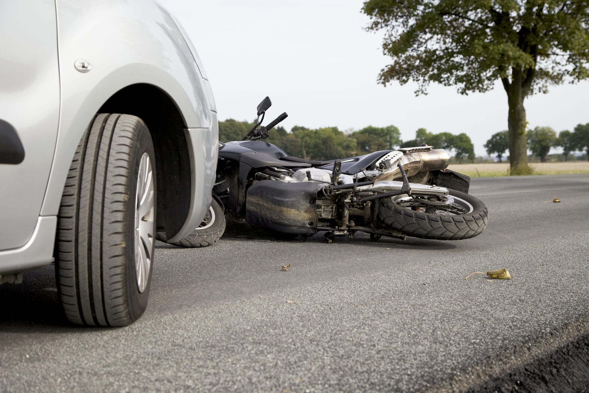 Injured in motorcycle wreck